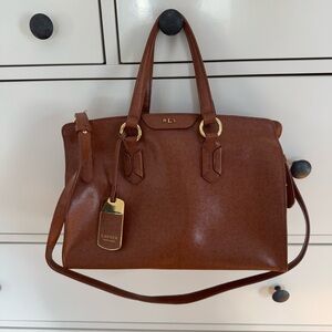 Ralph Lauren Handbag w/ duster bag and matching wallet